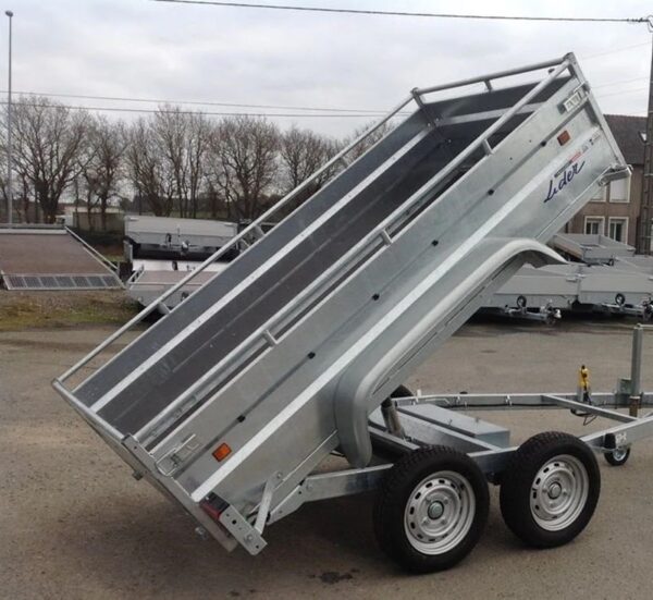 00009.jpg Robuuste Lider kipperoplegger, GVWR 1500 kg, nieuwe dubbele assen met remmen.