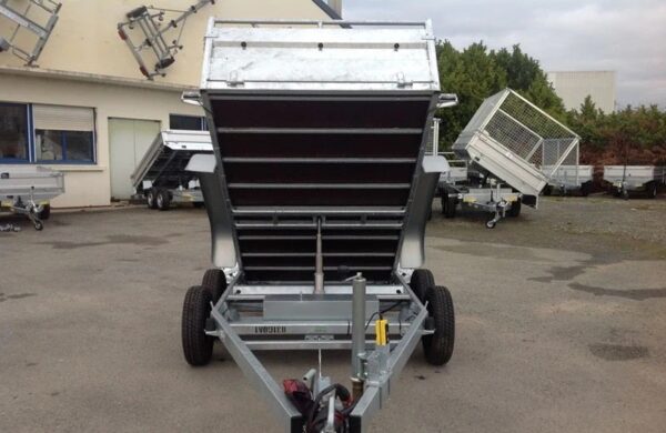 0000999.jpg Robuuste Lider kipperoplegger, GVWR 1500 kg, nieuwe dubbele assen met remmen.