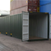 Nieuwe 40-voets container voor droge goederen met dubbele deuren.