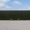 Nieuwe 40-voets container voor droge goederen met dubbele deuren.