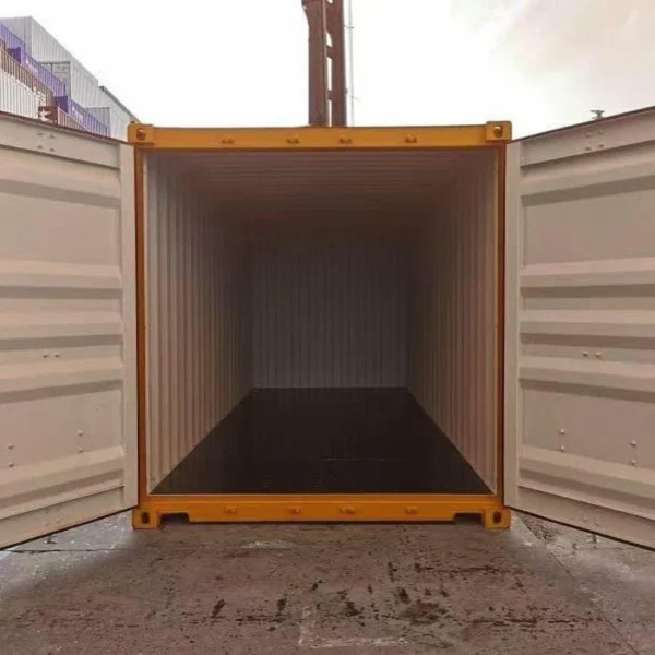 Nieuwe gele zeecontainers van 20 voet