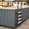 Constructieve polypropyleen container – ideaal voor zwembaden, 6,5 x 2,6 m