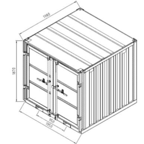 4888.png Nieuwe container van 1,8 meter