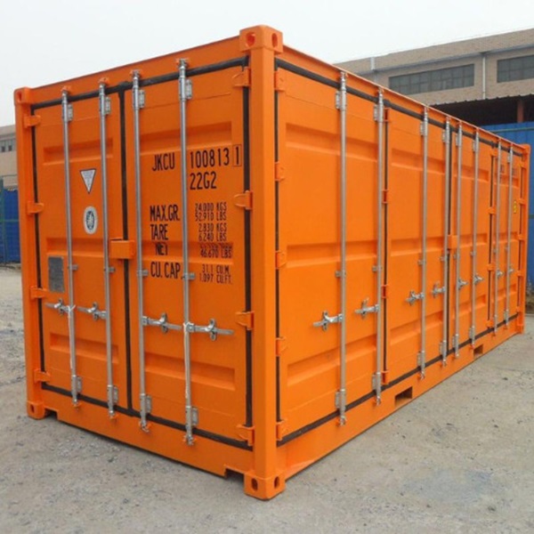 5111.jpg 20-voets container met dubbele deur en zijdeur