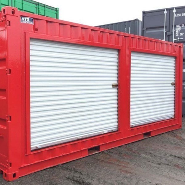 53.jpg 20-voets container met 2 sectionaaldeuren