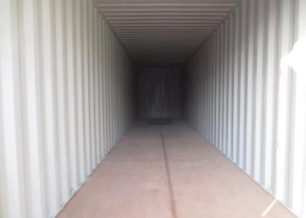 40-voets zeecontainer, wit – Nieuw
